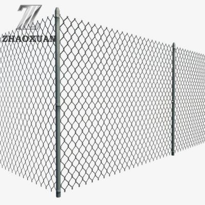 China Diamond Hole Galvanized Chain Link Wire Fence For Football Field for sale