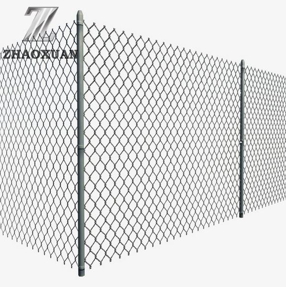 Quality Diamond Hole Galvanized Chain Link Wire Fence For Football Field for sale