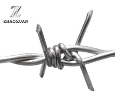 China 1.6mm Steel Barbed Wire Hot Dipped Galvanized For Fence Construction for sale