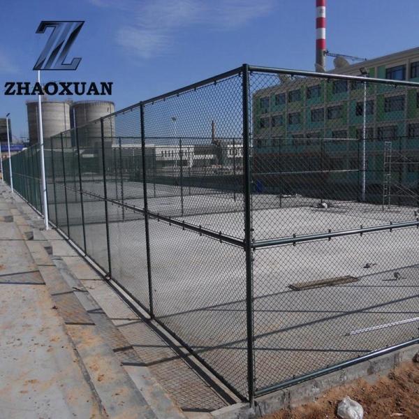 Quality Playground Chain Link Fence Tennis Court Diamond Twisted Fence Panels for sale