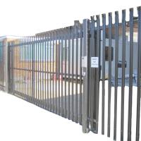 Quality Galvanized PVC Coated Sliding Fence Gate System Easily Assembled for sale