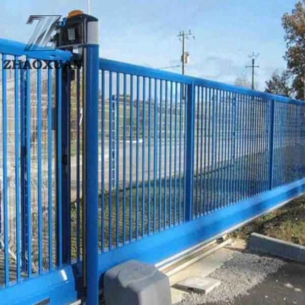 Quality Galvanized PVC Coated Sliding Fence Gate System Easily Assembled for sale