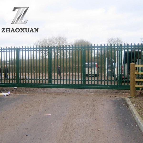 Quality Galvanized PVC Coated Sliding Fence Gate System Easily Assembled for sale