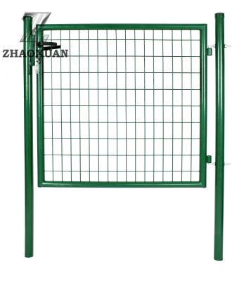 China Powder Coated Iron Garden Gate Door Swing Gate Single Leaf for sale
