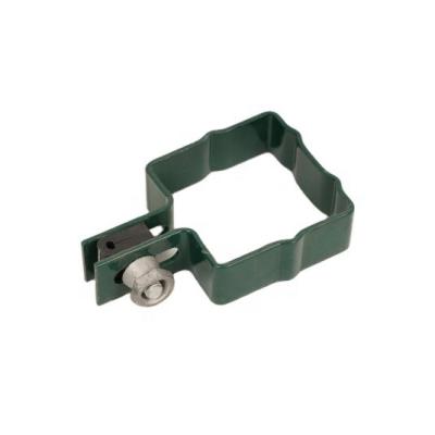 China Fence Post Accessories Iron Square Clips Fixing Fittings for sale