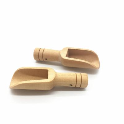 China Beech Wood Mini Wooden Spoon For Bath Salts Coffee Measuring for sale