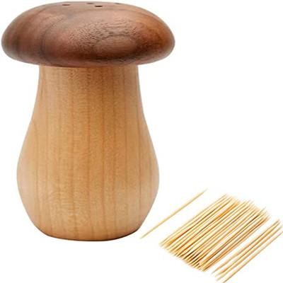 China Creative Wood Toothpick Holder Dispenser for Home Kitchen Restaurant à venda