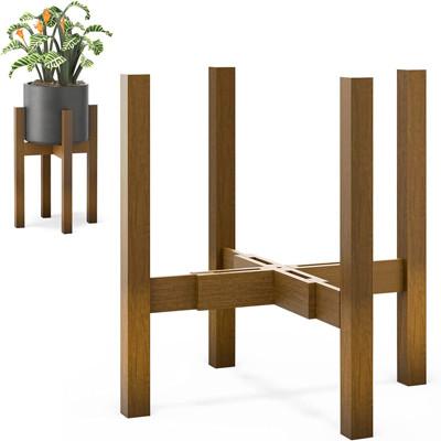 China Adjustable Plant Holder Rack 100% Bamboo For Indoor Plants for sale