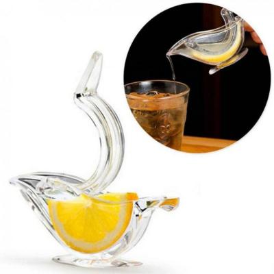China Elegance Bird Shape Acrílico Manual Exprimidor de rodajas de limón Exprimidores de limón en venta