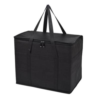 China Black Reusable Insulated Grocery Shopping Bags For Food Transport Storage for sale