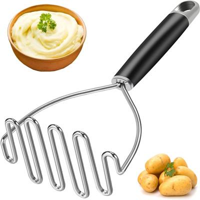 China Modern Silver Stainless Steel Potato Masher Heavy Duty for sale