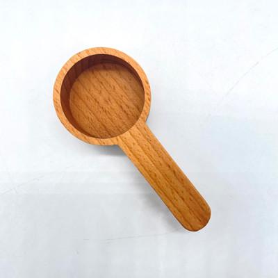 China Wood Color Wooden Coffee Spoon Measuring For Coffee Beans for sale