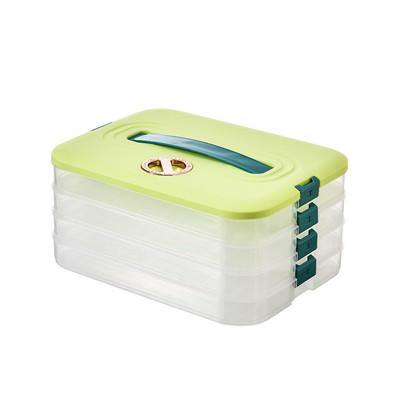 China Food Storage Dumpling Storage Box With Lids Multi Layer for sale