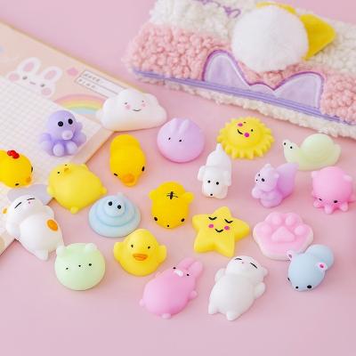 China 50PCS TPR Mini Animal Squishy Stress Toys Mochi's Fidget Toys For Stress Relief for sale