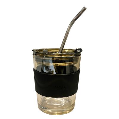 China ISO14001 500ML Simple Glass Custom Drinking Cups Mug For Cappuccino Coffee for sale