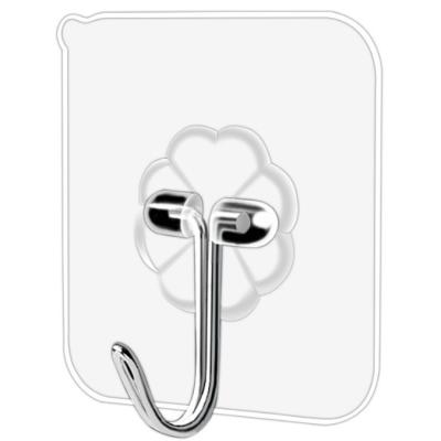China Plastic Heavy Duty Self Adhesive Wall Hooks Sticky Hanging Hooks For Concrete Wall for sale