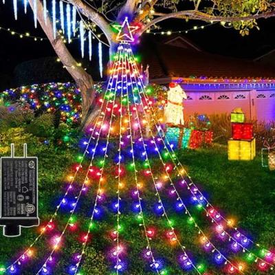 China Waterproof Outdoor Halloween Christmas Ornaments Star Wire Lights Multicolor for sale