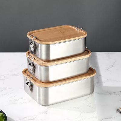 China Stainless Steel Children's Multi Compartment Lunch Box Food Container for School for sale