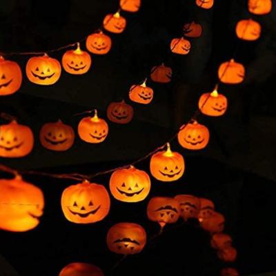 China Indoor Outdoor Halloween Christmas Ornaments LED Pumpkin String Lights for sale
