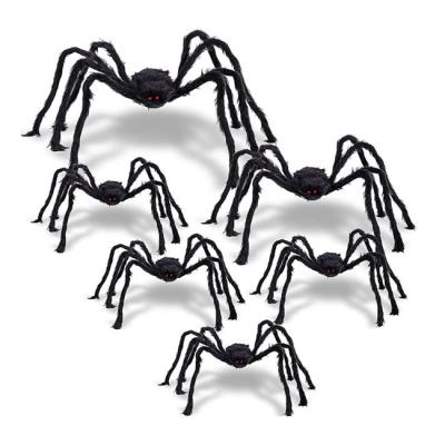 China Spooky Carnival Halloween Christmas Ornaments Virtual Realistic Hairy Spider for sale