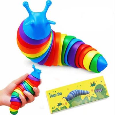 China Easter Basket Stuffers 3D Printed Sensory Slug Fidget Toys Anxiety Relief for sale