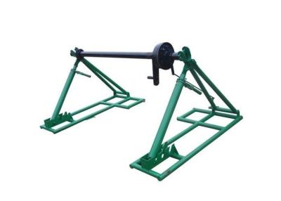China 1000 KN Torque Integrated Cable Reel Stand Colored With Disc Tension Brake for sale