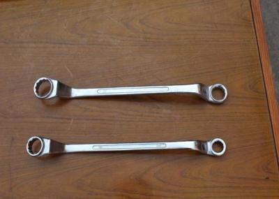 China Double Offset Basic Construction Tools , Ring Spanner Wrench Plum Wrench for sale