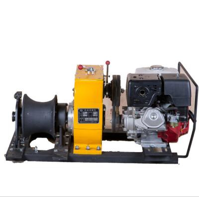 China Power Construction Portable Capstan Winch , Hoist Pole Setting 8 Ton Winch for sale