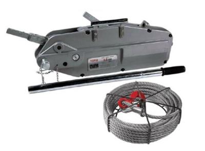 China 8/12.5kn Electrical Cable Pulling Tools HSS Hand Wire Rope Winch Iso Standard for sale