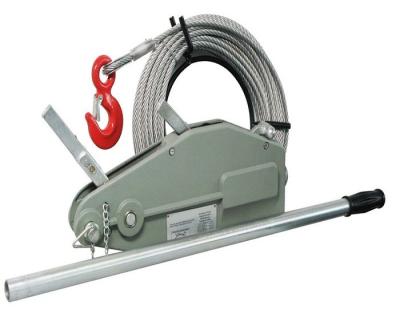 China 4 T Manual Cable Pulling Winch Machine / Tirfor Winch With 20M Wire Rope for sale