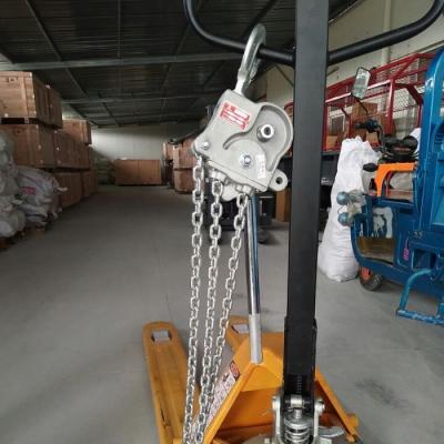 China 7.5 KN Aluminium Alloy Manual Chain Hoist / Overhead Line Stringing Equipment for sale