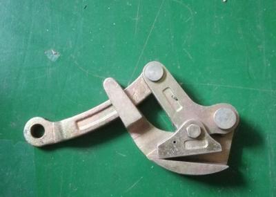 China 10KN Single Cam Wire Cable Grippers / Earth Wire Gripper Tool For Steel Strand for sale