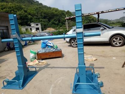 China High Performance Cable Drum Hydraulic Wire Reel Stand Handling Equipment 15T - 20T for sale