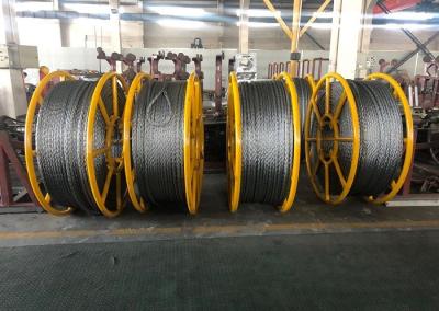 China 24mm Anti Twisting Braided Steel Wire Rope For 4 Conductor Stringing for sale