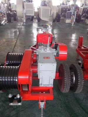 China 50KN Trailer Motorised Winches For Overhead Line Stringing for sale