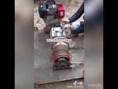 Diesel engine shaft driven cable winch
