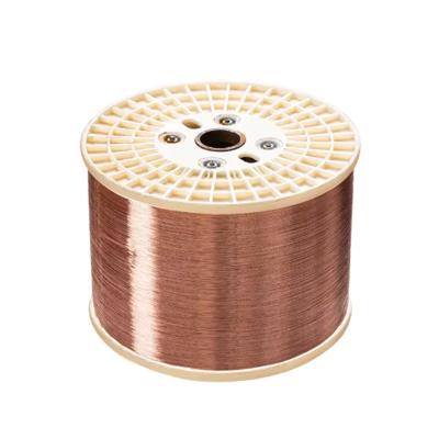 China 10%-15% alambre de aluminio revestido de cobre desnudo 0.12m m del arreglo para requisitos particulares del CCA 0.14m m en venta
