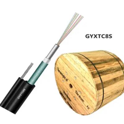China Single Mode 24 Core Armoured Fiber Optic Cable GYXTC8S 1km for sale
