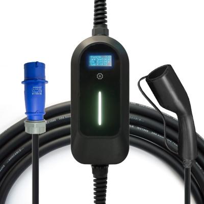China EVCOME Portable Ev Charger (3.5KW 7KW 11KW Max 32A Ajutable) 5M Or Customized Cable OEM ODM for sale