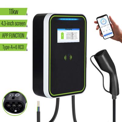 China Electric Car Wallbox Charger Pulsar Plus PC body With App ev charger wallbox  7kw earth leakage protection OEM ODM for sale