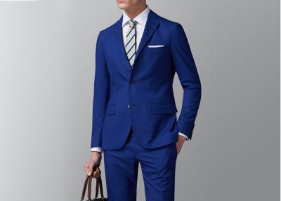 中国 2つのボタン メンズは2部分のスーツ、形式的なロイヤル ブルーのプロム単一のブレスレットに適します 販売のため