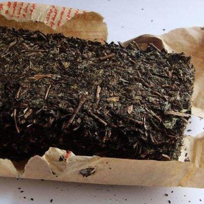 China Daily Drinking Anhua Dark Compressed Tea Brick Anti Oxidation Good Endnote Taste for sale