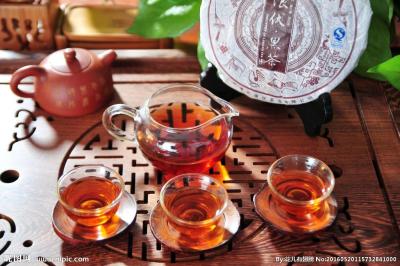 Cina Anhua Dark Tea Brick Drink Anti-infiammatorio battericida quotidiano in vendita
