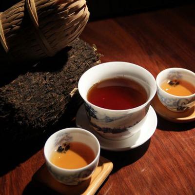 China China Bulk OEM Healthy Anhua Dark Tea Brick / Slimming Dark Tea for sale