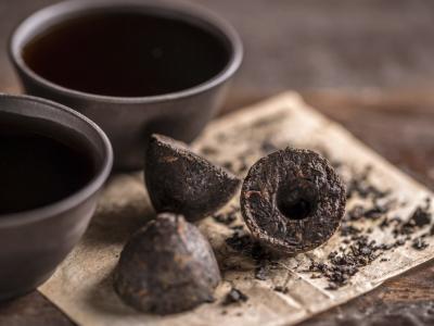 China Té Puer chino salvaje antibacteriano puro y duradero Té negro Pu Erh en venta