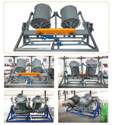 China Laboratorio de calefacción de gas Gran máquina de moldeo Roto con molde de acero inoxidable en venta