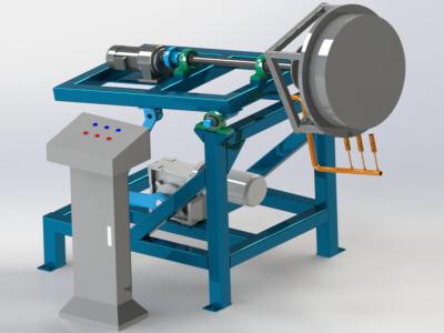 China Almacenamiento de agua Bucket Rock And Roll máquina de moldeo rotacional para productos huecos de plástico en venta