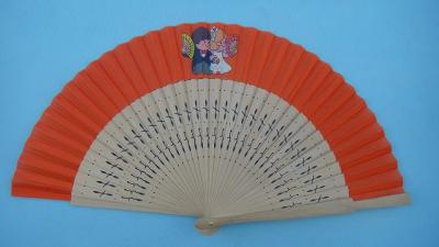 China spainish fan with different materials ,  can print buyers'  logo or design for sale