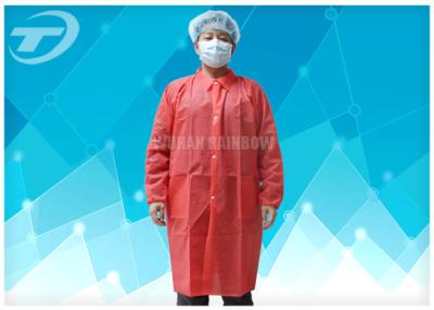 China Disposable Lab Medical Protective Clothing SBPP Fabric CE Certificated for sale
