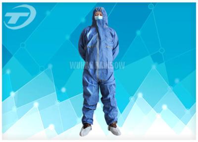 China Hospital Disposable Coverall Suit Medical Polypropylene Coveralls For Cleanroom for sale